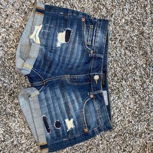 Size 6 - Low Rise denim shorts from Aeropostale